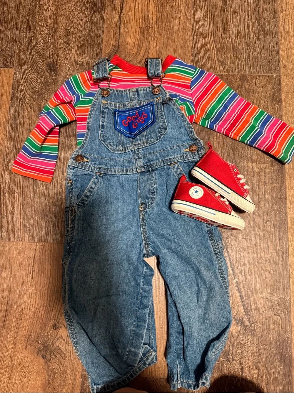 Baby DIY chucky costume
